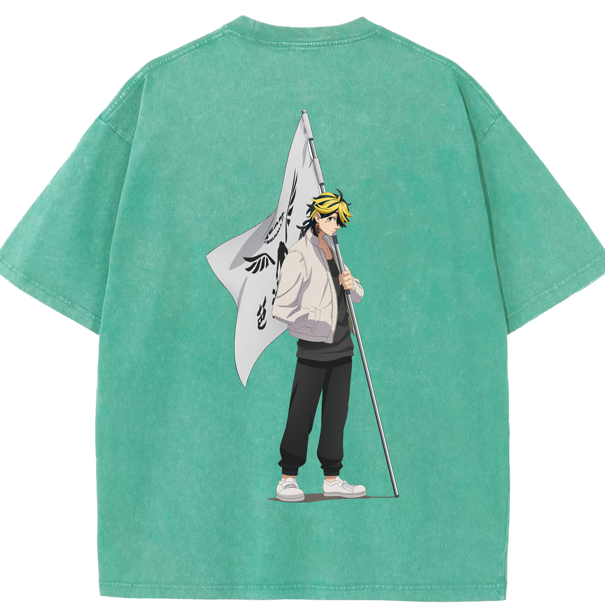 （画像用） 東京リベンジャーズ Tokyo Revengers 綿100% ヴィンテージ風 半袖Tシャツ（背面プリント）